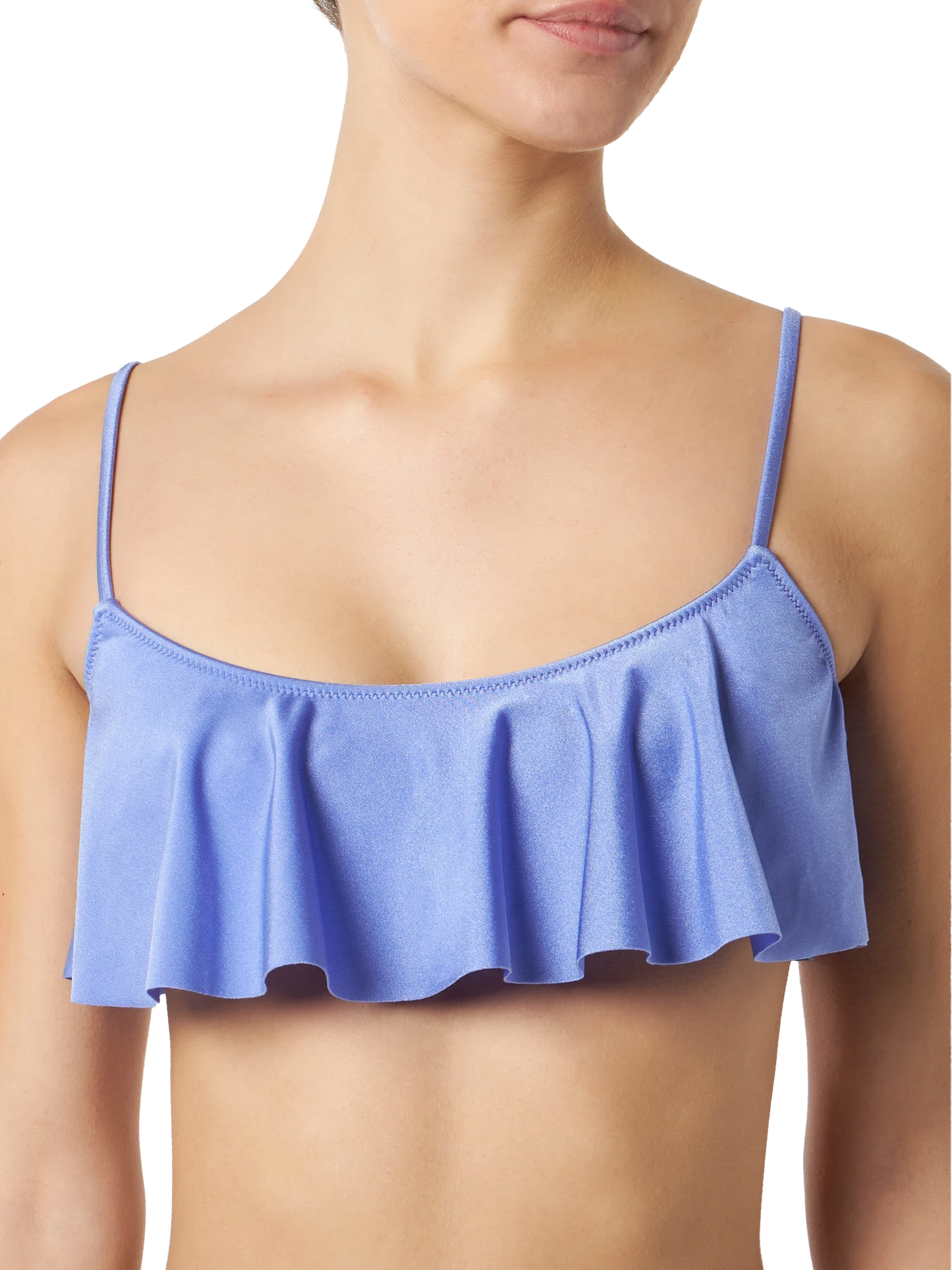 Woman lilac bralette bikini with volant