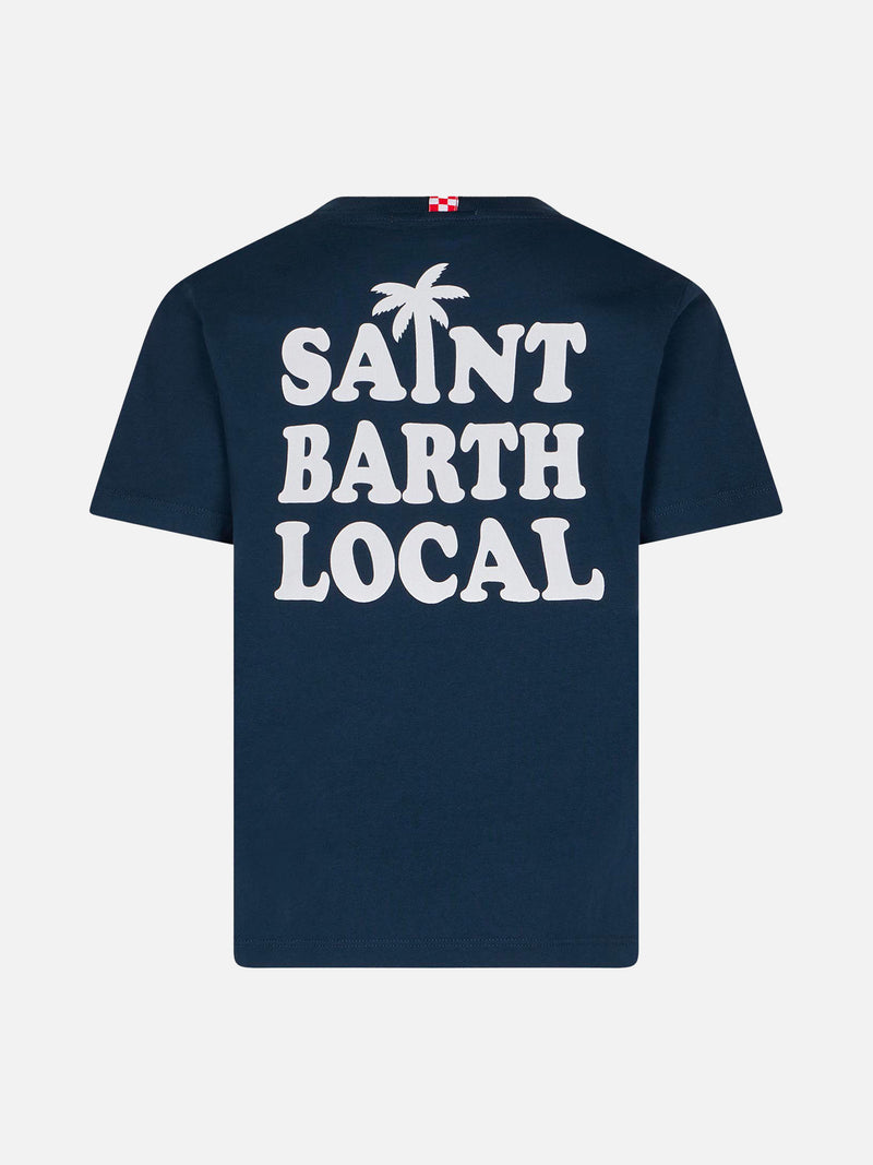 Baumwoll-T-Shirt für Jungen mit Saint Barth Local-Aufdruck