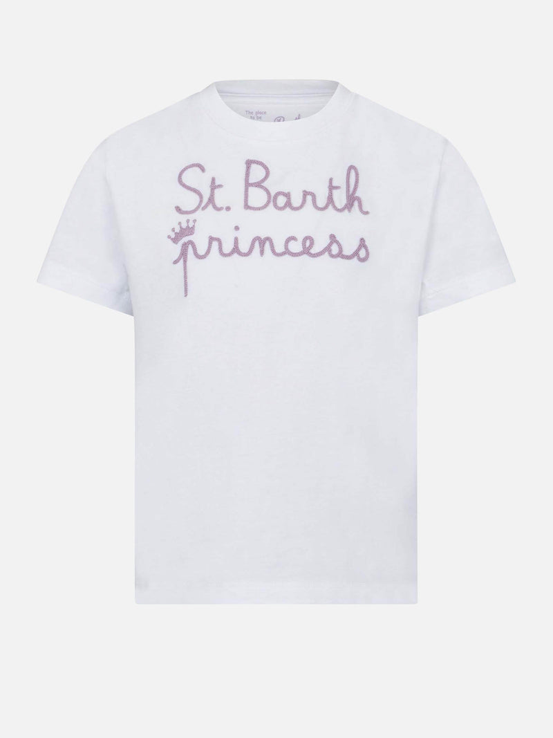 St. Barth princess embroided girl's  t-shirt