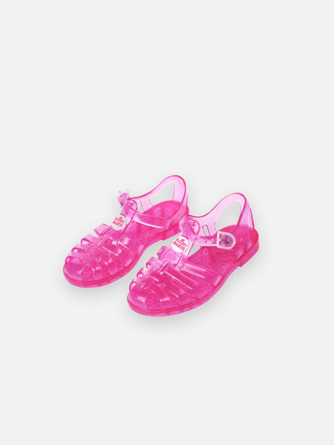 Girls' fluo pink Jelly Sandals - MC2 Saint Barth