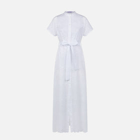 Woman white sangallo dress Keira