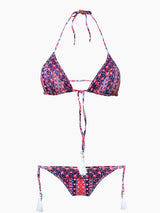 Gipsy print triangle bikini