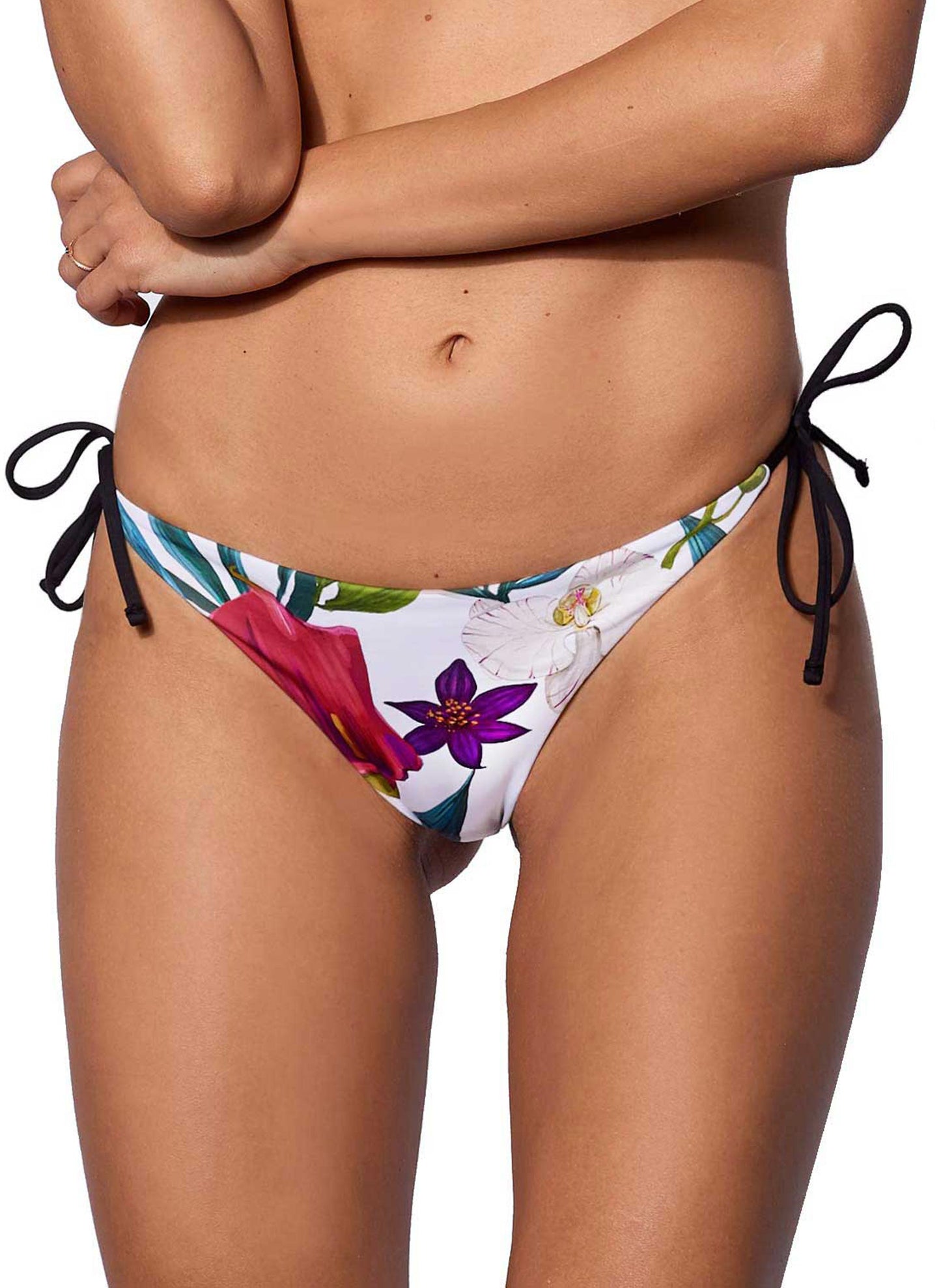 Damen-Triangel-Bikini mit tropischem Blumenprint