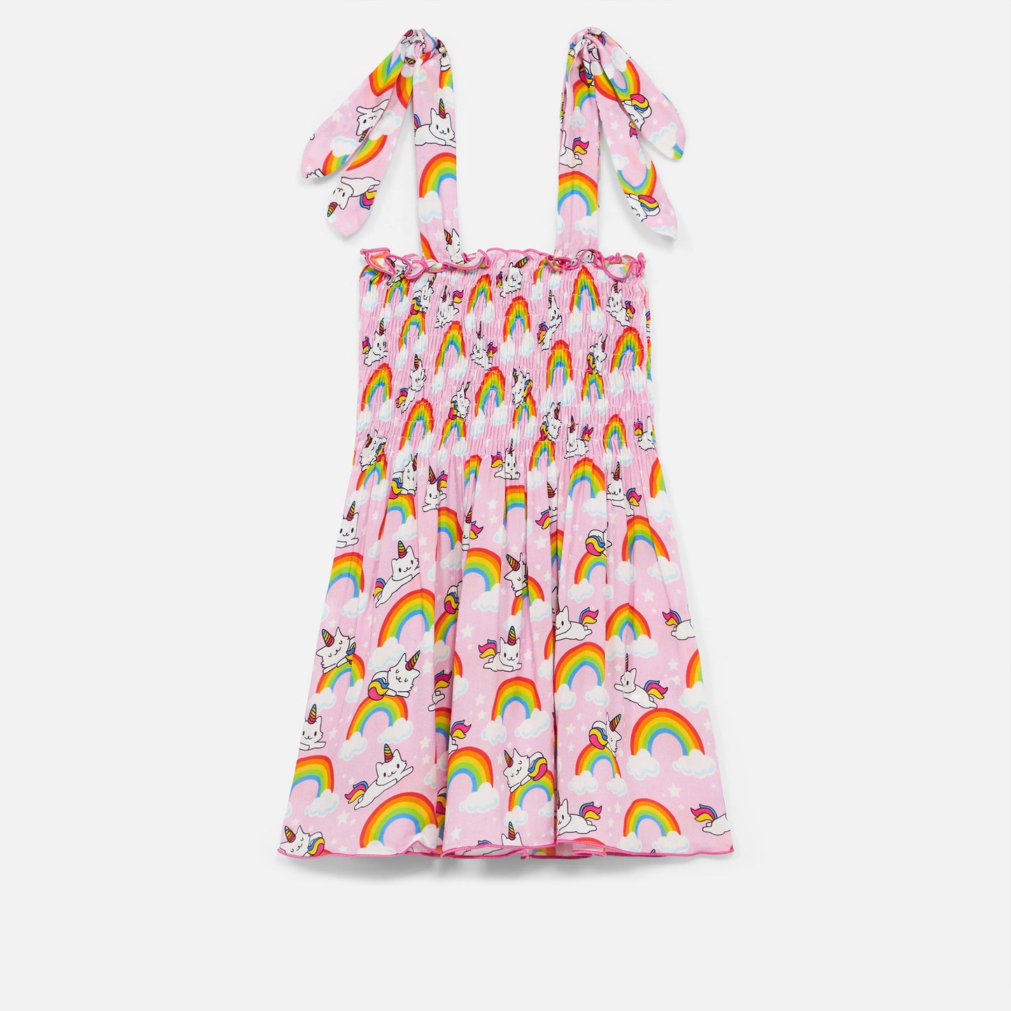 Cotton dress Lola with unicorn cat print - MC2 Saint Barth
