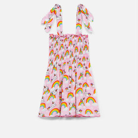 Cotton dress Lola with unicorn cat print - MC2 Saint Barth
