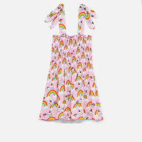Cotton dress Lola with unicorn cat print - MC2 Saint Barth