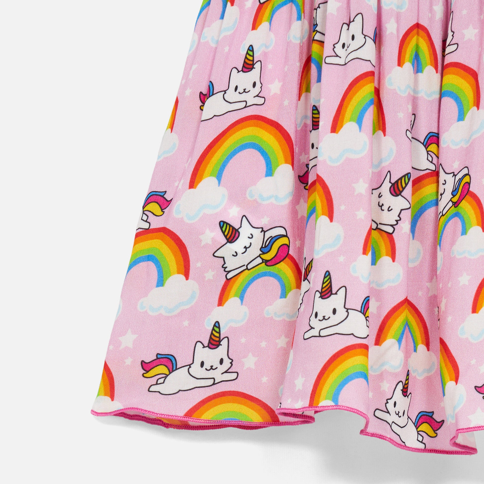 Cotton dress Lola with unicorn cat print - MC2 Saint Barth