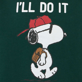 Boy crewneck green sweatshirt with Snoopy print | SNOOPY PEANUTS™ SPECIAL EDITION - MC2 Saint Barth