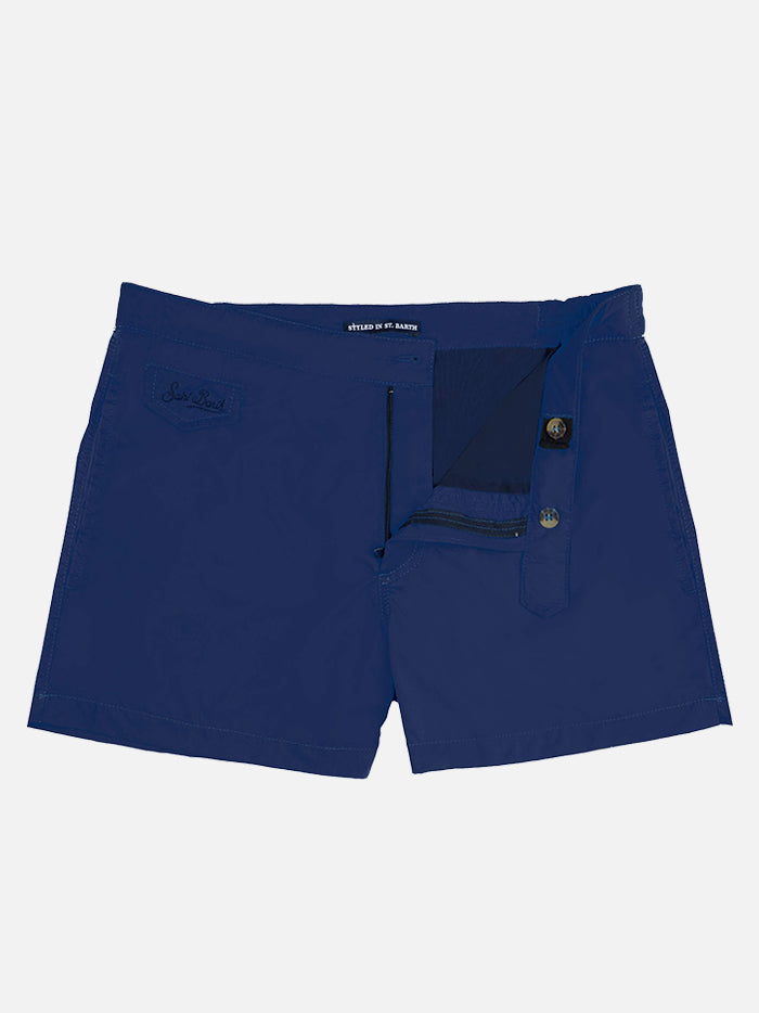 Costume da bagno blu navy tinta unita