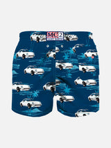 Klassische Badeshorts für Jungen mit Autos-Aufdruck