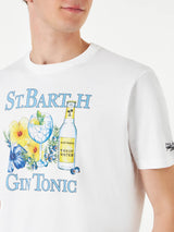 T-shirt da uomo in cotone con stampa St.Barth Gin Tonic