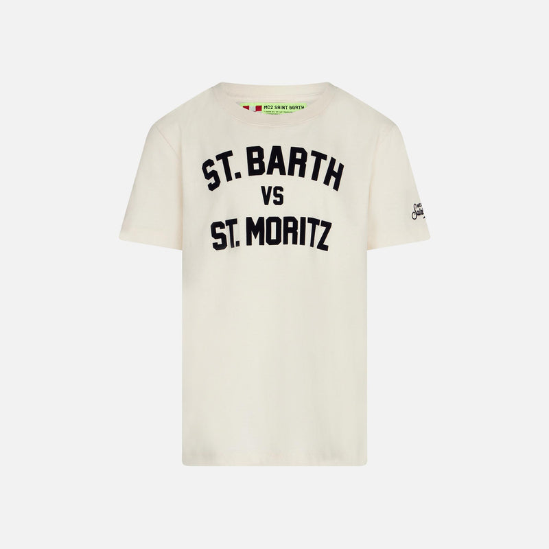 Jungen-T-Shirt mit St. Barth vs. St. Moritz