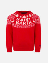 Maglia da bambino Saint Barth con stampa norvegese