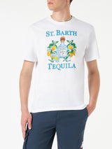 T-shirt da uomo in cotone con stampa St. Barth Tequila