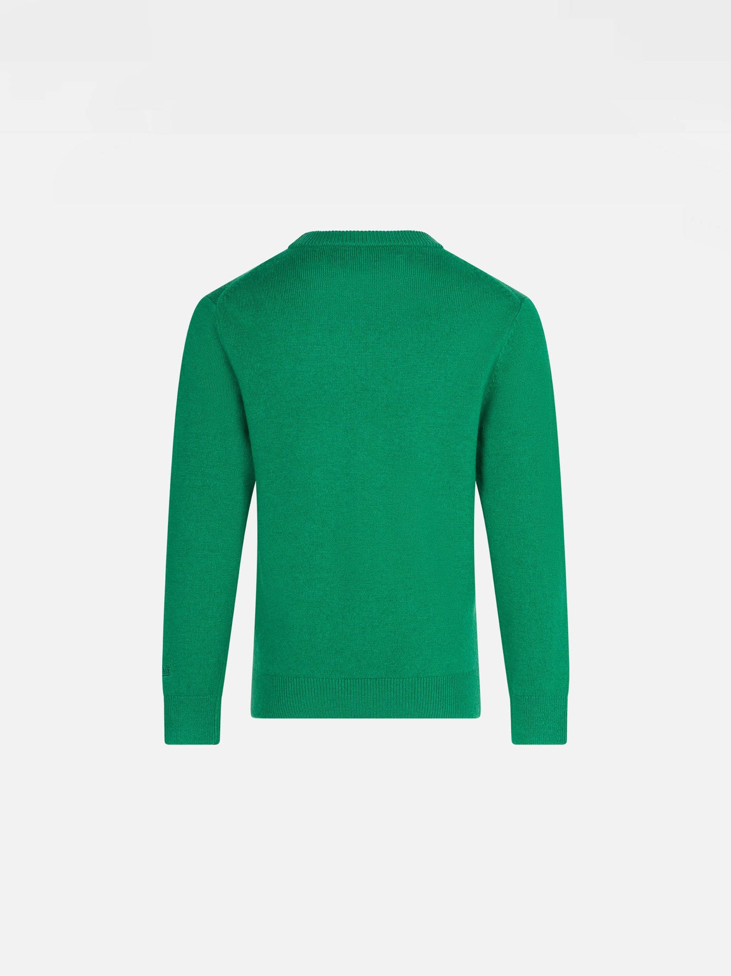 Boy green sweater with St. Moritz jacquard