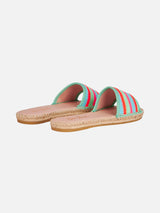 Woman espadrillas with crochet stripes