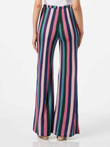 Multicolor knitted palazzo pants