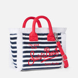 Mini Vanity terry striped handbag