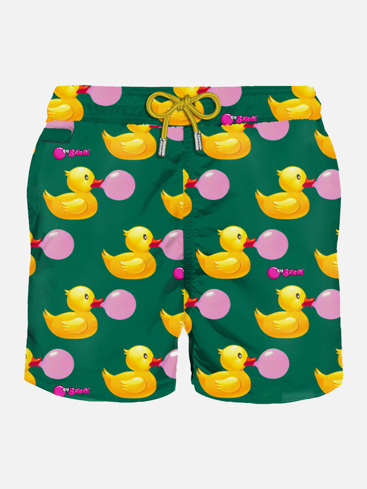 Herren-Badeshorts mit Enten- und Big-Babol-Aufdruck | GROSSE BABOL® SONDEREDITION