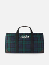 Borsone da viaggio con stampa tartan