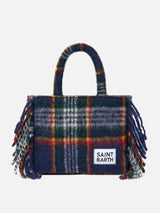 Colette blanket handbag with tartan print