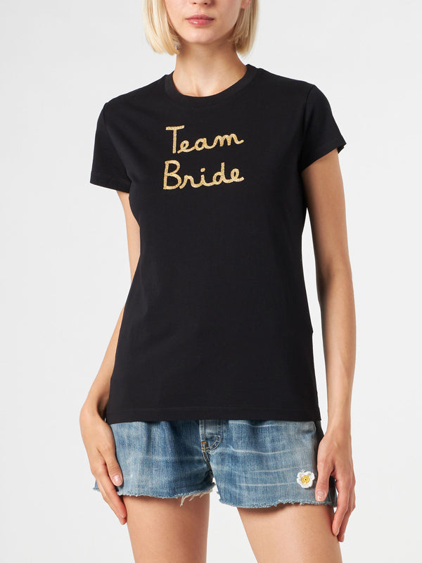 Woman cotton t-shirt with embroidery