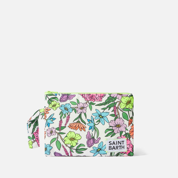 Pareasy nylon pochette with flower print