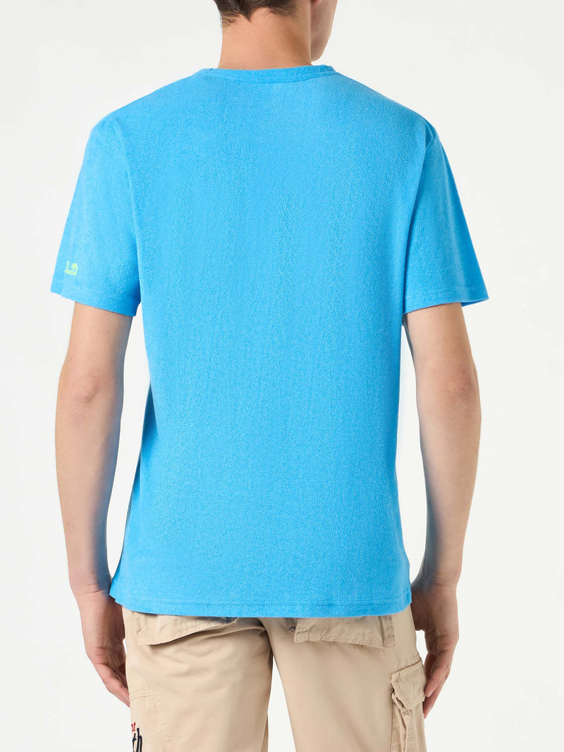 Man terry bluette t-shirt with pocket