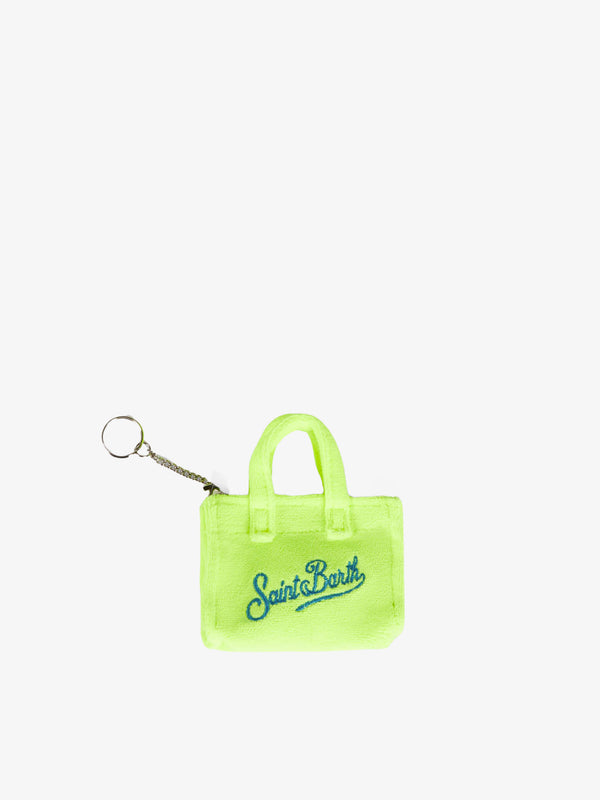 Fluo yellow terry key holder