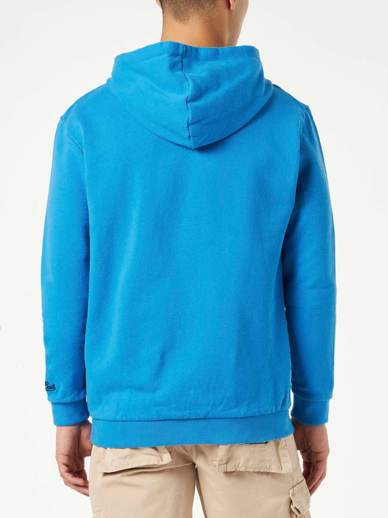 Herren-Sweatshirt aus Baumwolle mit Aufnäher und Stickerei