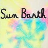 Boy tie dye print t-shirt with Sun Barth embroidery