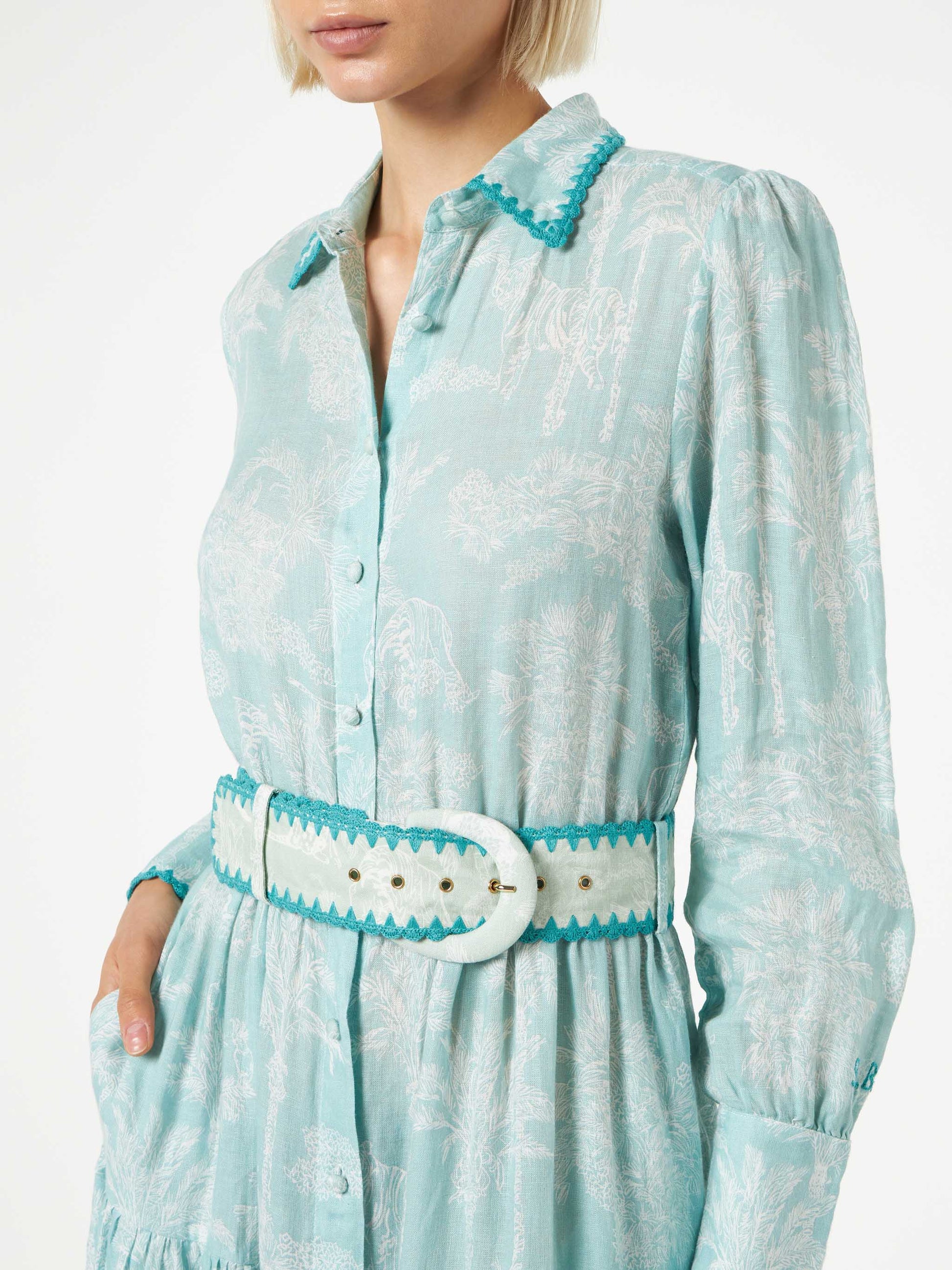 Woman linen long dress - MC2 Saint Barth
