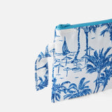 Pareasy nylon pochette with toile de jouy print