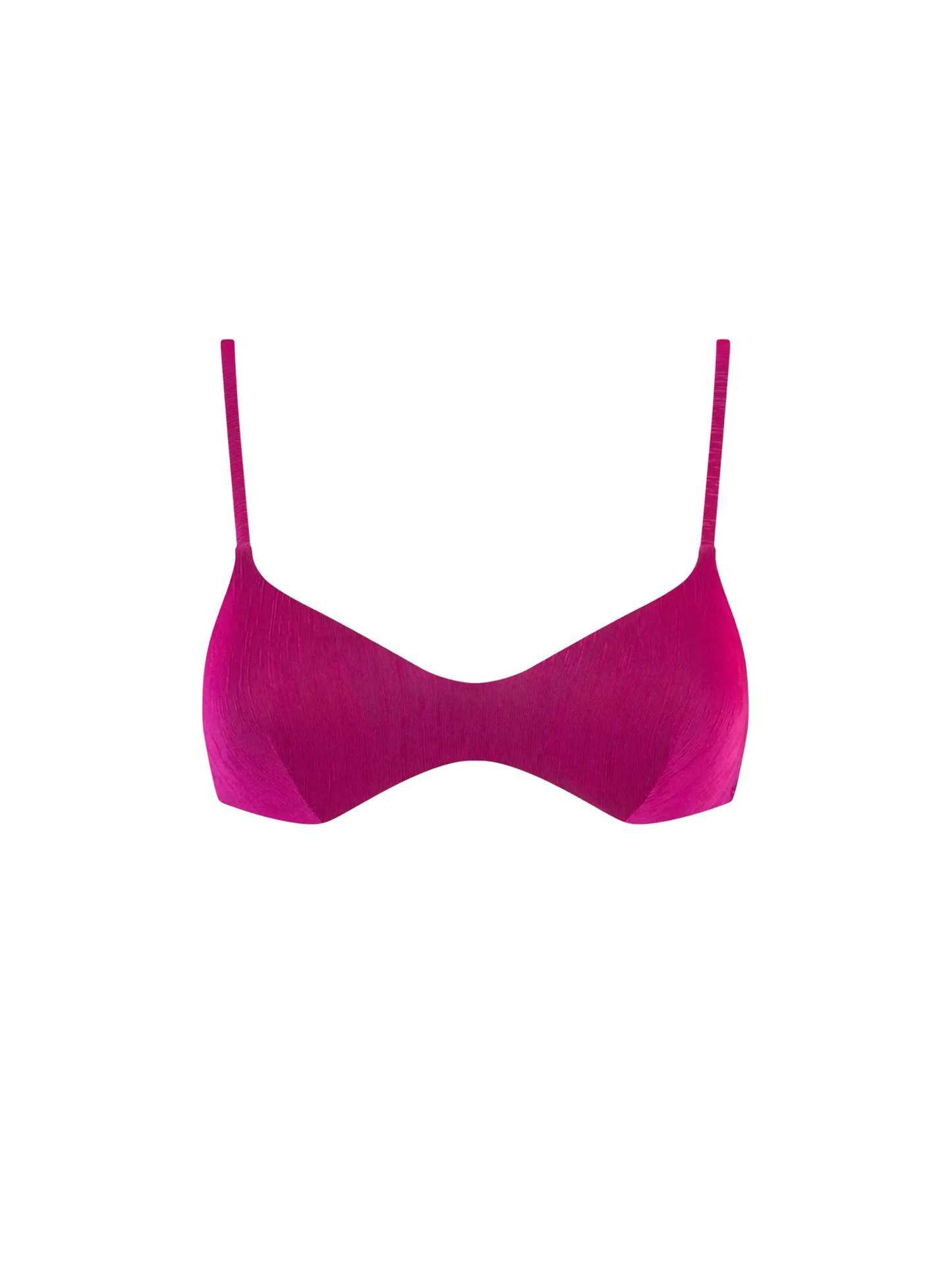 Bralette in maglia fucsia