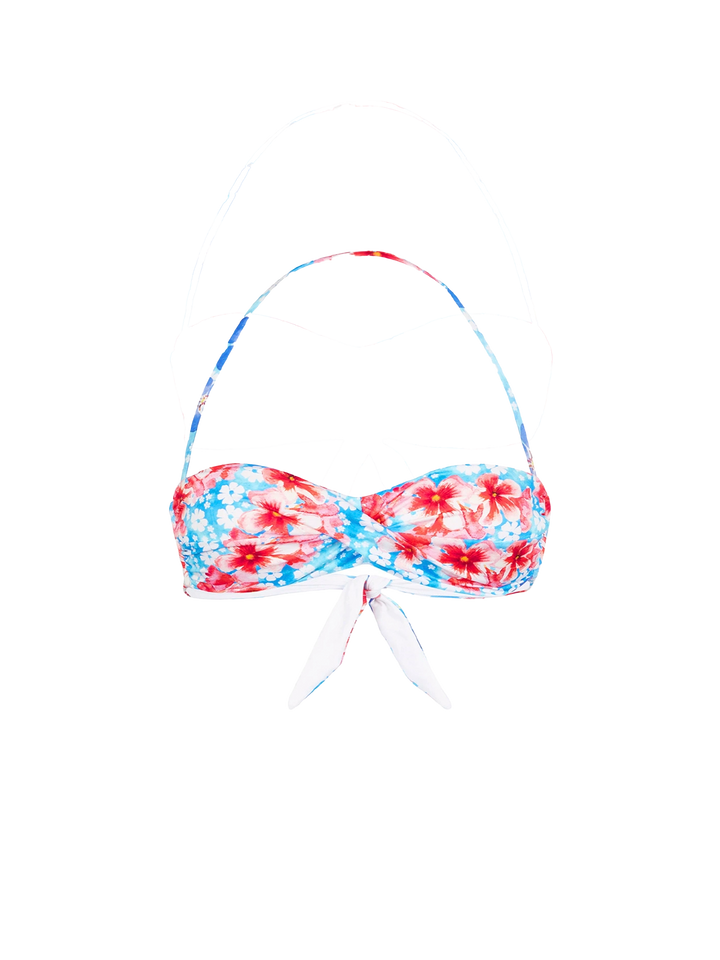 Bandeau-Top für Damen mit Blumenprint