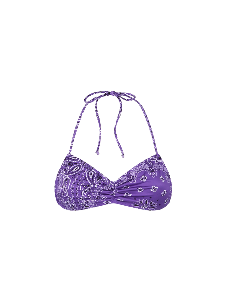 Bandeau-Badeanzug für Damen mit Bandana-Print
