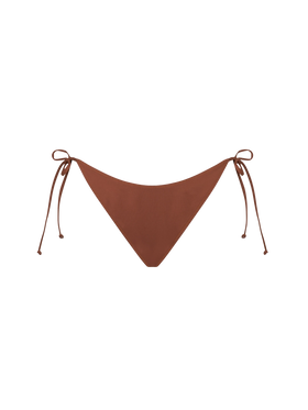 Woman brown swim briefs
