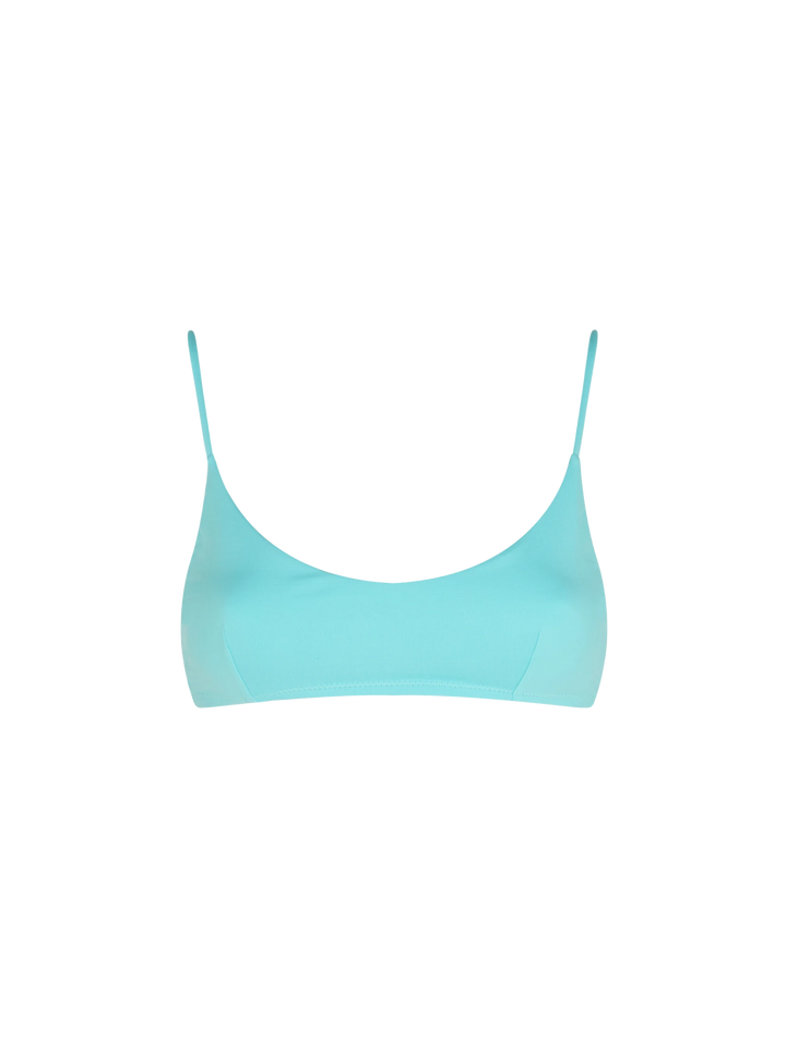 Wassergrüner Bralette-Badeanzug für Damen