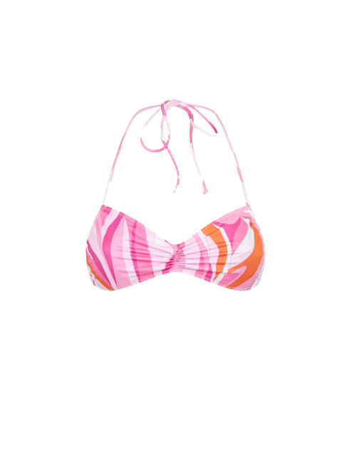 Woman bandeau top with wave print - MC2 Saint Barth