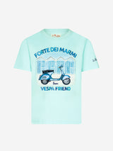 Boy cotton t-shirt with Vespa print | Vespa® Special Edition