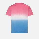 T-shirt tie dye da bambina con scritta St. Barth