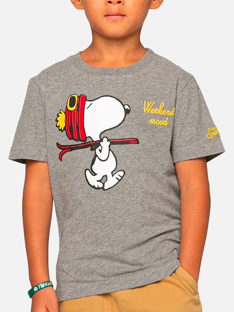 T-shirt da bambino con stampa e ricamo Snoopy | SNOOPY - EDIZIONE SPECIALE PEANUTS™