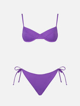 Bikini da donna a bralette viola 