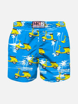 Jungen-Badeshorts mit Vespa- und Palmen-Print | Vespa® Sonderedition