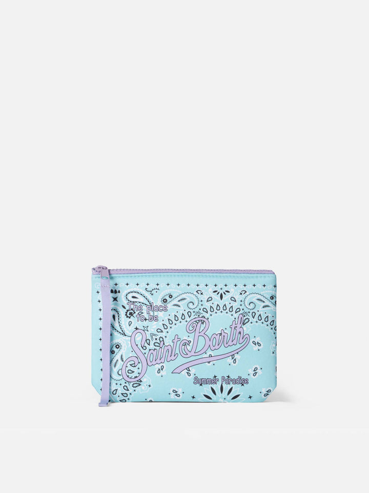 Aline water green scuba pochette