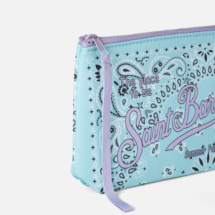 Aline water green scuba pochette