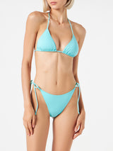 Bikini da donna a triangolo verde acqua