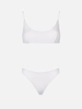 Bikini da donna a bralette bianco 