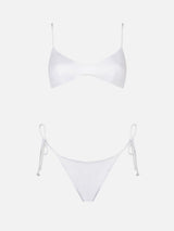 Bikini da donna a bralette bianco 