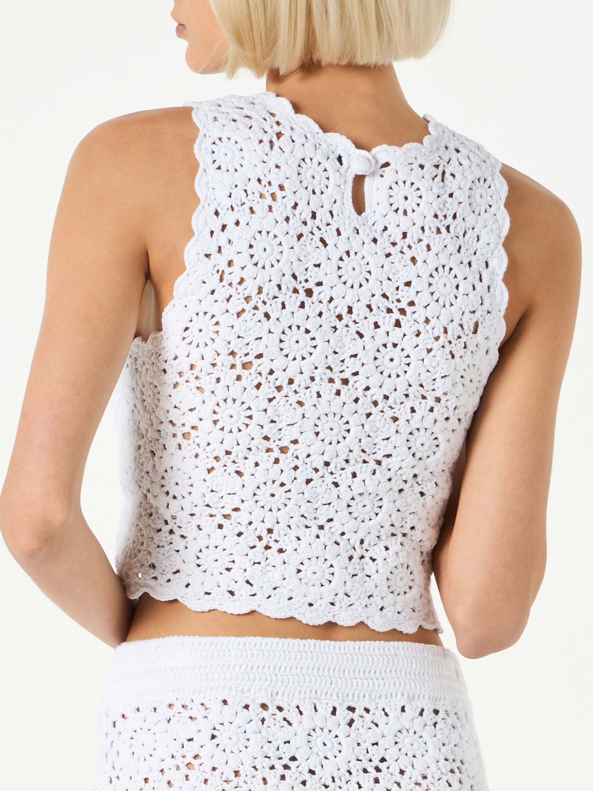 Woman crochet halterneck top - MC2 Saint Barth